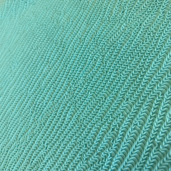 Sea Foam Green Crinkle Textured Lycra Fabric - 1m