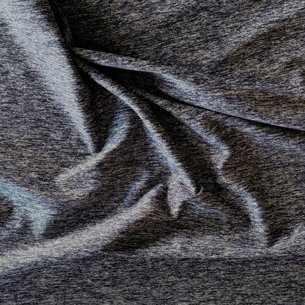 Midnight Sea, Festival Red & Blue Grey “Marle” lightweight Nylon Lycra Jersey - 1m