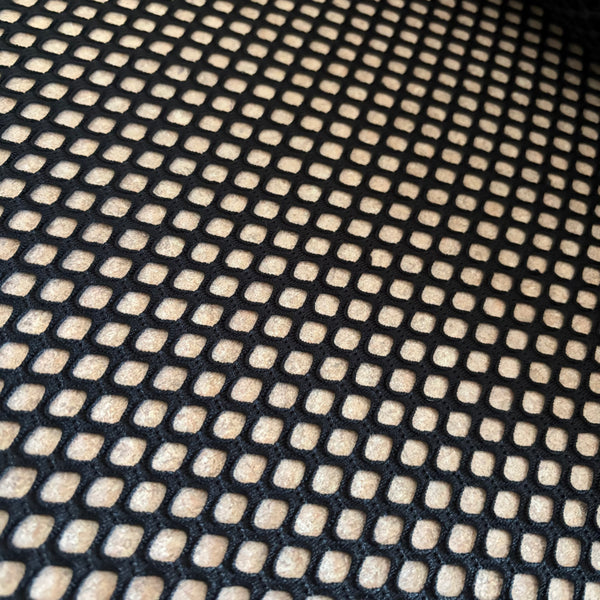 Black Large Hole Soft Fishnet Stretch Mesh Net - 1m