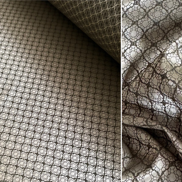 Boselli Segrino Abstract Jacquard Stretch Satin (170cm wide) - 1m