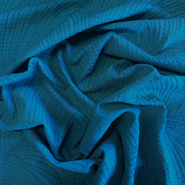 Arched Textured Stripe Lycra Swim / Sport Fabric - 1m