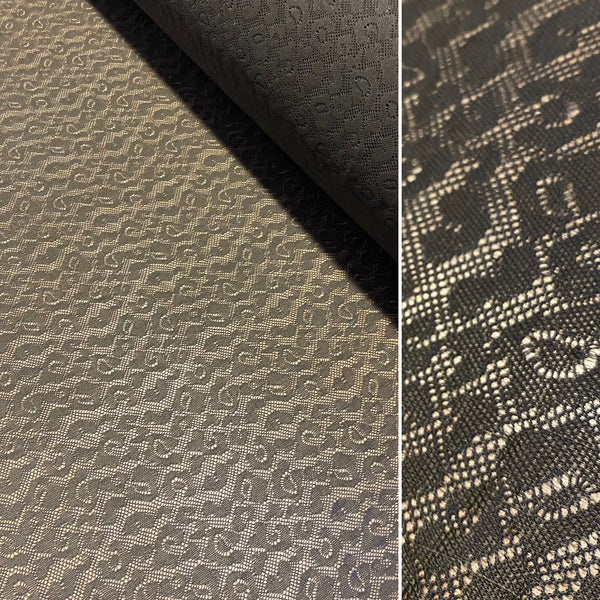 Forest Green Leopard Pattern Allover Stretch Lace (140cm wide) - 1m