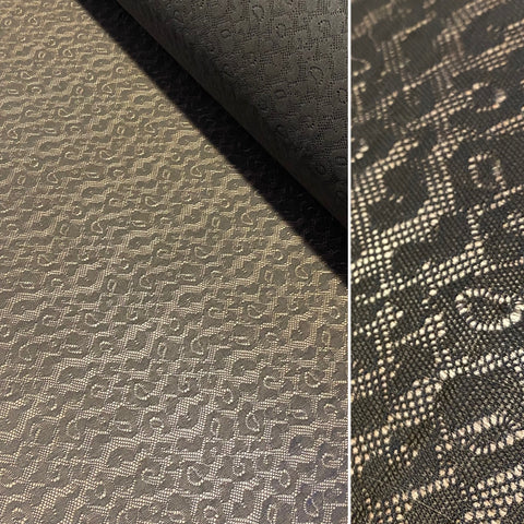 Forest Green Leopard Pattern Allover Stretch Lace (140cm wide) - 1m