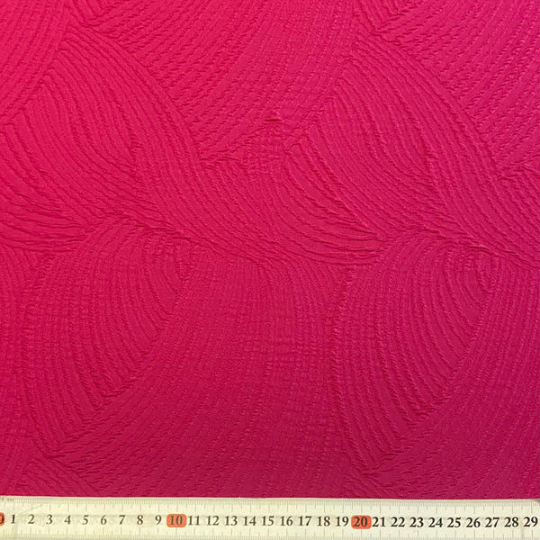 Arched Textured Stripe Lycra Swim / Sport Fabric - 1m