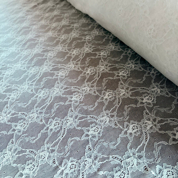 Beige / Champagne / Pale Skin & Ivory Floral Allover Lace (140cm wide) - 1m