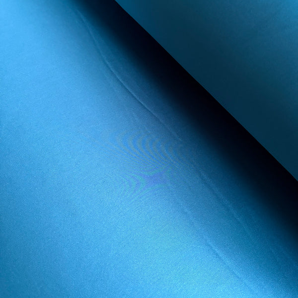 Teal Blue Green Boselli Segrino Stretch Satin (175cm wide) - 1m