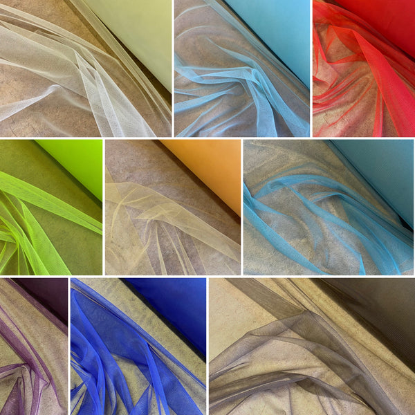 Soft Lightweight Rigid Mesh Tulle Net (All Colours) - 1m