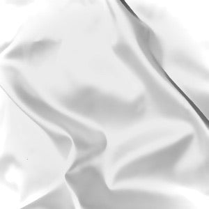 Boselli Lario White Stretch Satin (176cm wide) - 1m