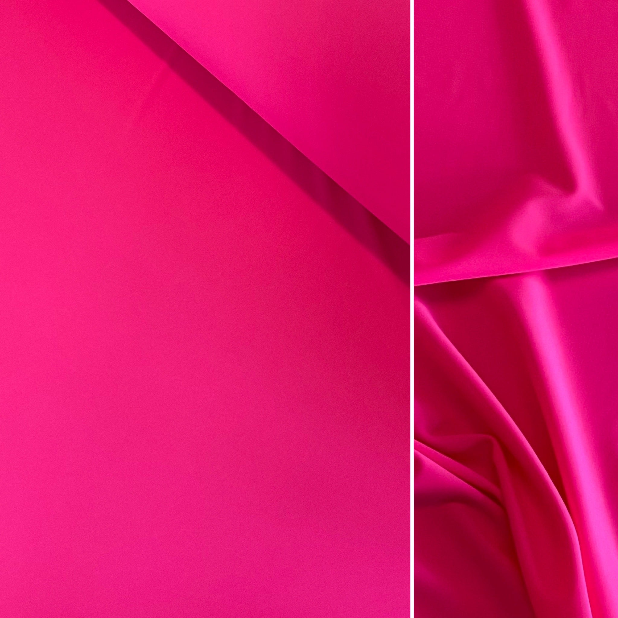 Carvico Malaga Stretch Rosa Shocking Pink Fluorescent Matt Lycra Fabric (1m)