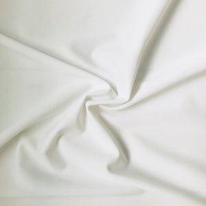 Carvico Brisbane Tissu Lycra Stretch Blanc Mat 1m
