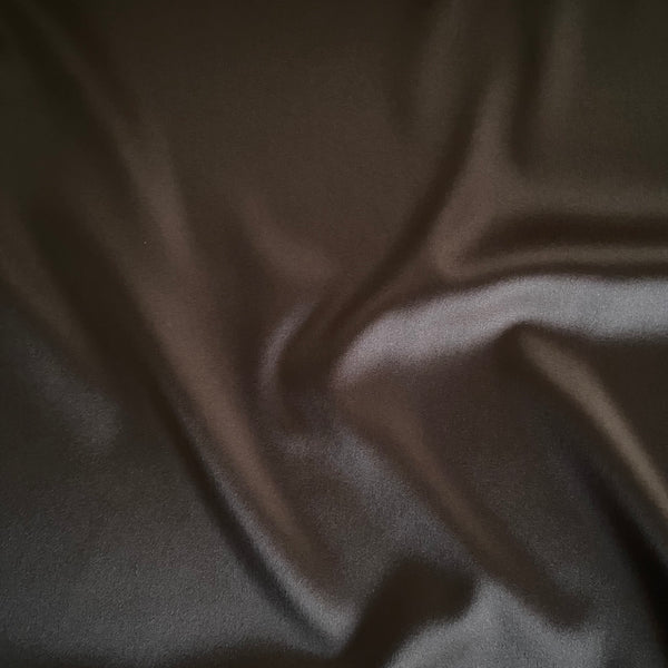 Boselli Segrino Satin Stretch Peau Marron Chocolat 1m - (100cm de large)
