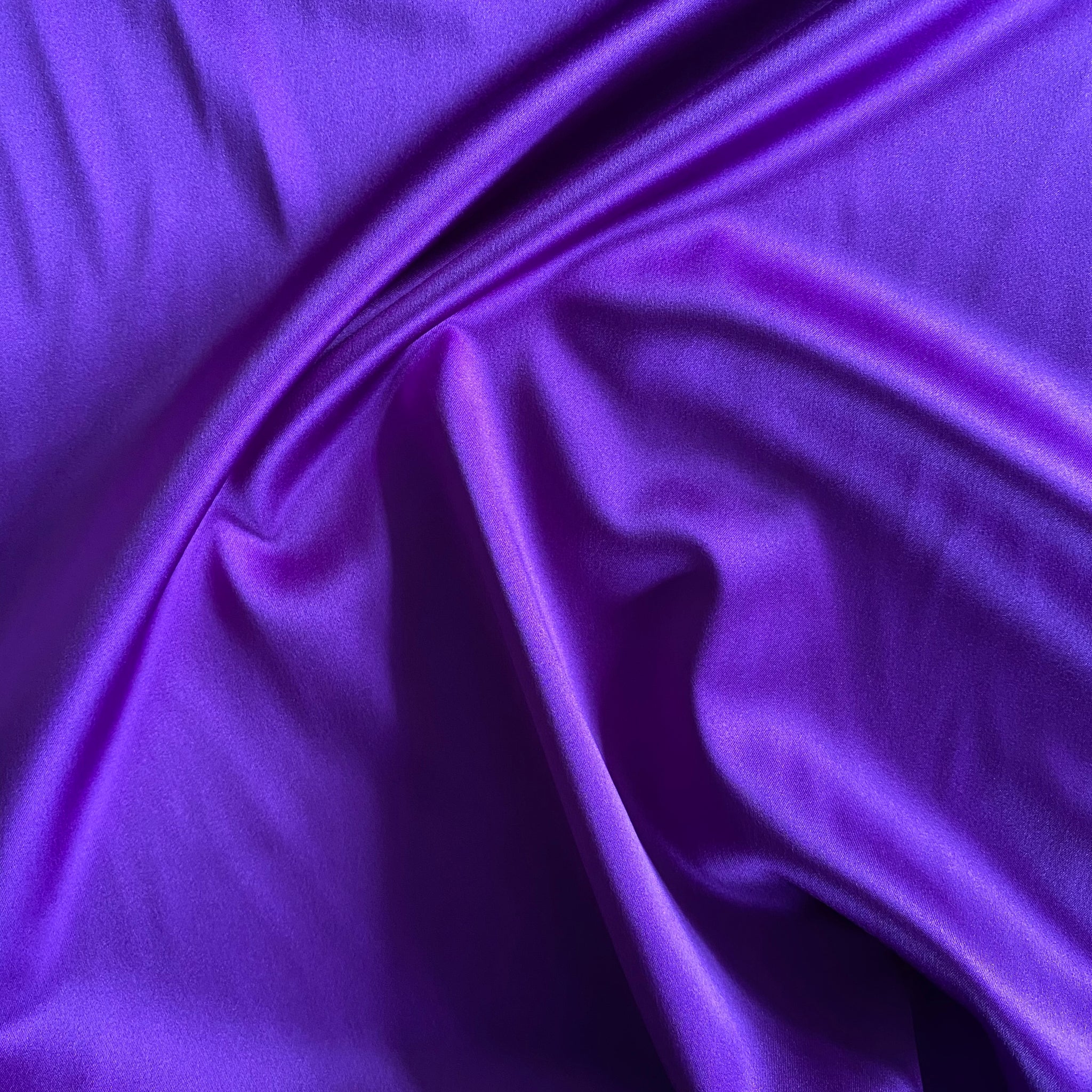 Boselli Segrino Satin Stretch Violet 1m - (98cm de large)