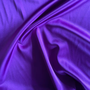 Boselli Segrino Purple Stretch Satin 1m - (98cm wide)