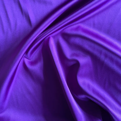 Boselli Segrino Purple Stretch Satin 1m - (98cm wide)