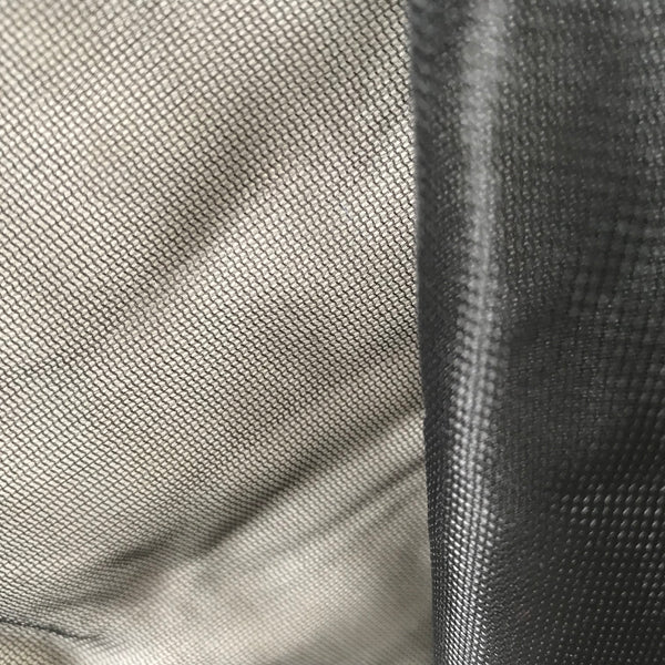 Doublure marquisette en tricot de nylon rigide stabilisateur 20 deniers noir - 1 m