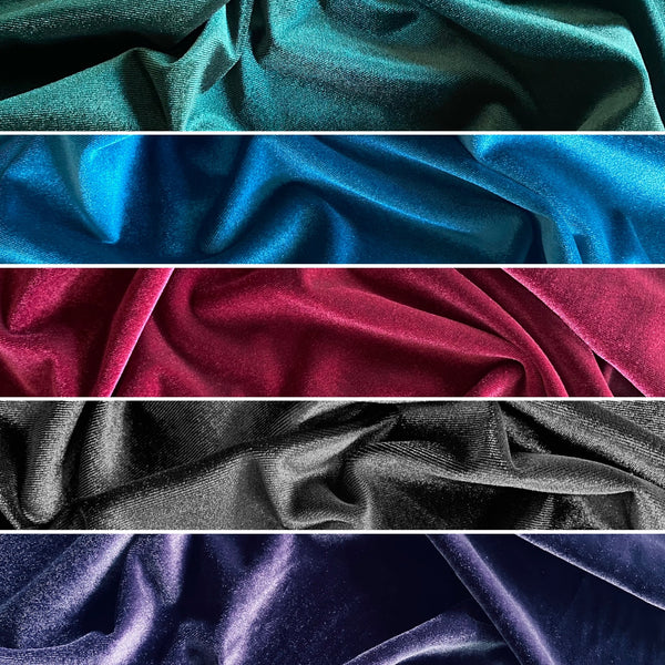 Soft Stretch Velvet (All Colours) - 1m